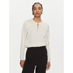 Calvin Klein Blúz K20K207650 Ekru Regular Fit