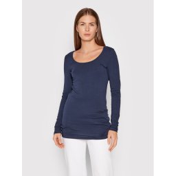 Vero Moda Blúz Maxi 10152908 Sötétkék Slim Fit