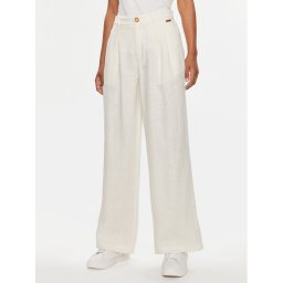 Pepe Jeans Szövet nadrág Mae PL211740 Ekru Regular Fit