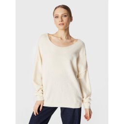 American Vintage Sweater Damsville DAM225H22 Ekru Relaxed Fit