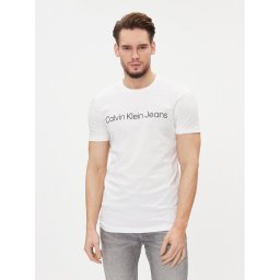Calvin Klein Jeans Póló J30J322552 Fehér Slim Fit