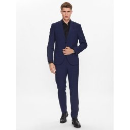 Boss Öltöny 50497428 Sötétkék Regular Fit