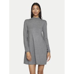 Vila Kötött ruha Comfy 14087511 Szürke Regular Fit