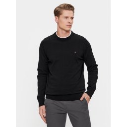 Tommy Hilfiger Sweater MW0MW30955 Fekete Regular Fit