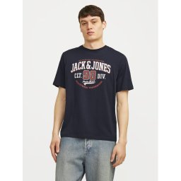 Jack&Jones Póló Logo 12254862 Sötétkék Standard Fit