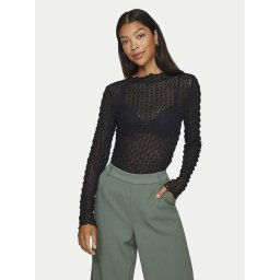 Vila Blúz Messan 14099018 Fekete Slim Fit