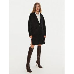 Patrizia Pepe Átmeneti kabát 8O0004/A006-K103 Fekete Regular Fit