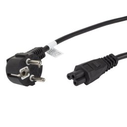 LANBERG CEE 7/7 (MICKEY) IEC 320 C5-hez 1,8M VDE fekete LANBERG CEE 7/7 (MICKEY) VEZETÉKKAPCSOLAT