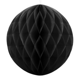 Gömb lampion 40 cm, fekete