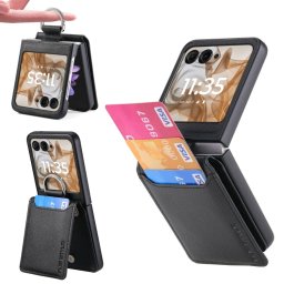 CARD Fedél kártyatartókkal Motorola Razr 50 Ultra fekete