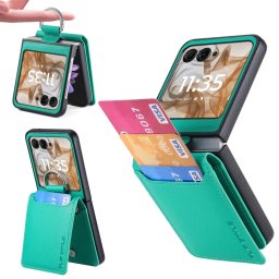 CARD Fedél kártyatartókkal Motorola Razr 50 Ultra zöld
