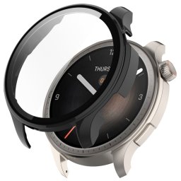 PC FULL COVER Műanyag borítás üveggel Amazfit Balance fekete színhez
