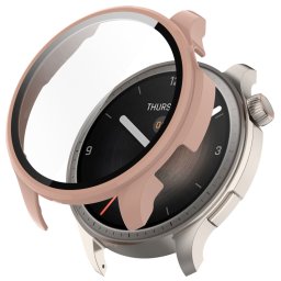 PC FULL COVER Műanyag borítás üveggel Amazfit Balance rózsaszínhez