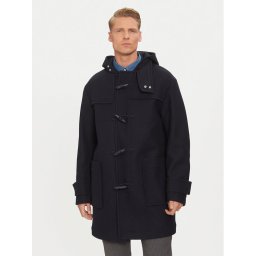 Boss Gyapjú kabát 50528188 Sötétkék Regular Fit