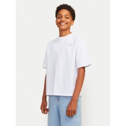 Jack&Jones Junior Póló Noho Back Graphic 12263186 Fehér Relaxed Fit