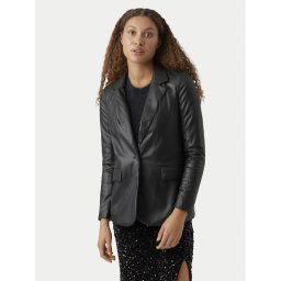 Vero Moda Zakó Olympia 10274448 Fekete Loose Fit