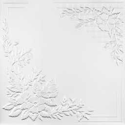 Álmennyezeti lap, C2068, fehér, 50 x 50 x 0,3 cm