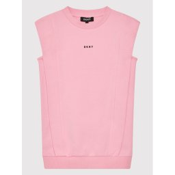 DKNY Kötött ruha D32820 M Rózsaszín Regular Fit