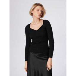 Simple Blúz SWD511-01 Fekete Slim Fit