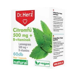 Dr. Herz Citromfű 500 mg + B-vitaminok kapszula 60x