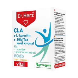 Dr. Herz CLA + L-karnitin + Zöld tea kivonat kapszula 60x