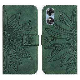 ART SUN FLOWER pénztárca pánttal Oppo A17 zöld