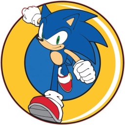 Sonic a sündisznó párna, formapárna 31x31 cm Nr2