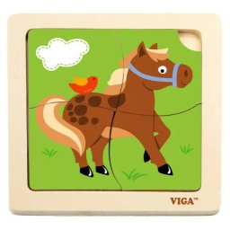 Puzzle 4 db-os - Lovas