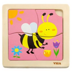 Puzzle 4 db-os - Méhecskés