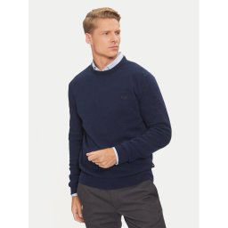 La Martina Sweater ZMS024 YW106 Sötétkék Regular Fit