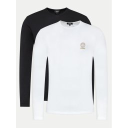 Versace 2 db-os hosszú ujjú póló szett AU10197 Színes Slim Fit