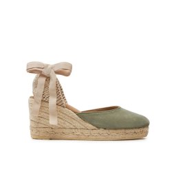 Manebi Espadrilles Hamptons Low Wedge Espadrilles W 0.1 WL Zöld