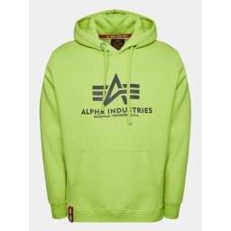 Alpha Industries Pulóver Basic 178312 Zöld Regular Fit