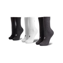Asics 3 pár uniszex hosszú szárú zokni 3PPK Crew Sock 155204 Fehér