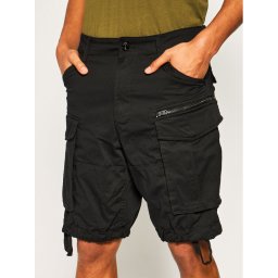 G-Star Raw Szövet rövidnadrág Rovic Zip D08566-5126-990 Fekete Relaxed Fit