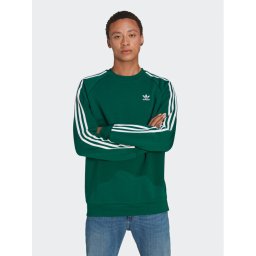 adidas Pulóver Adicolor Classics 3-Stripes Crew Sweatshirt IA4863 Zöld Regular Fit