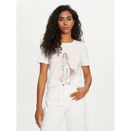 Vero Moda Póló Petra 10308694 Fehér Regular Fit