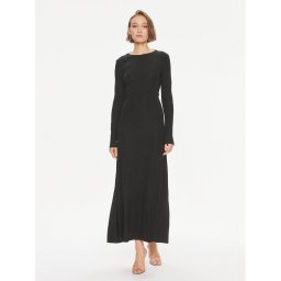 TWINSET Estélyi ruha 241TE2130 Fekete Regular Fit