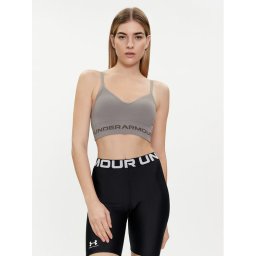 Under Armour Sport melltartó Ua Seamless Low Long Bra 1357719-294 Szürke Compression Fit