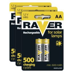 RAVER SOLAR NiMH akkumulátor HR6 (AA) 6db/bliszter