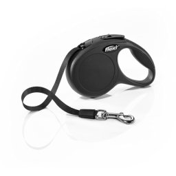Flexi Classic szalagpóráz - XS, 12 kg-ig, 3 m, fekete