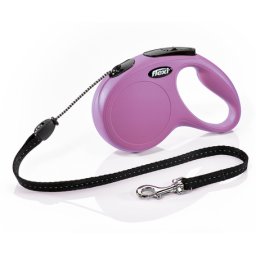 Flexi Classic kötélpóráz - M, 20 kg-ig, 5 m, rózsaszín