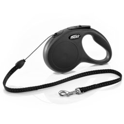 Flexi Classic kötélpóráz - S, 12 kg-ig, 5 m, fekete