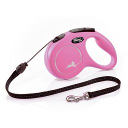 Flexi Classic kötélpóráz - S, 12 kg-ig, 8 m, rózsaszín