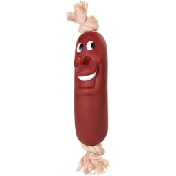 Trixie gumikolbász kötélen kutyáknak (11 cm)