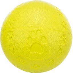 Trixie tapancsmintás sípoló gumilabda (7 cm)