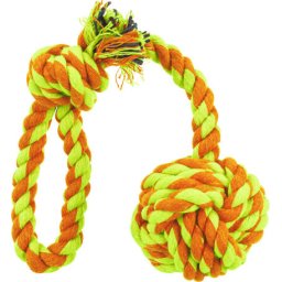 Trixie Denta Fun függő játéklabda kötélből (7 cm / 50 cm)