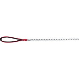 Póráz Láncos 1m/3mm Piros/Fekete