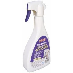 Equimins Ultra Shine Groomer - Kifésülő spray lovakhoz a fényes, csillogó szőrzetért (Szórófejes flakonban) 500 ml