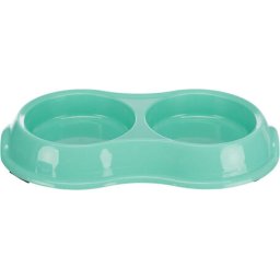 Trixie dupla műanyag tál macskának (2 x 0.2 l; 11 cm)